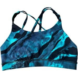 Lululemon Energy Bra (Nulux) Flux Energy Bra 50g Multi Black Size 8